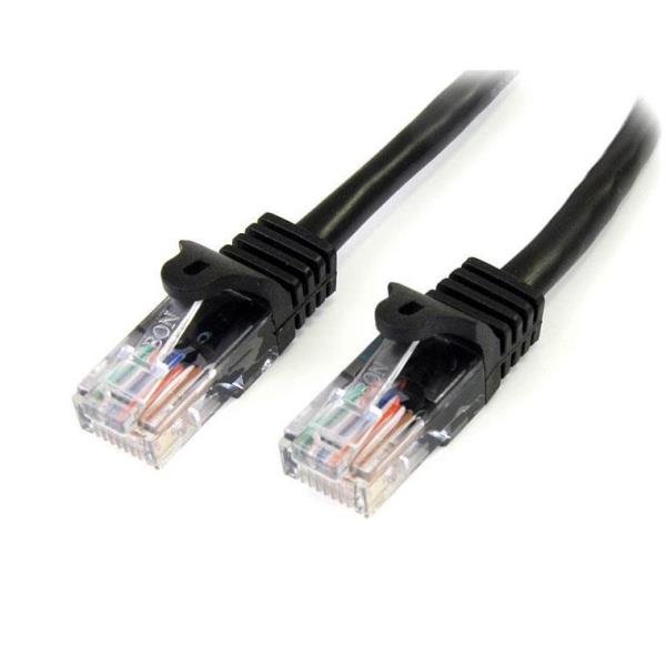StarTech.com Cavo di rete CAT5e - Cavo Patch Ethernet RJ45 UTP nero da 5m antigroviglio - Cavo patch - RJ-45 (M) a RJ-45 (M) - 5 m - UTP - CAT 5e - antiaggrovigliamento - nero