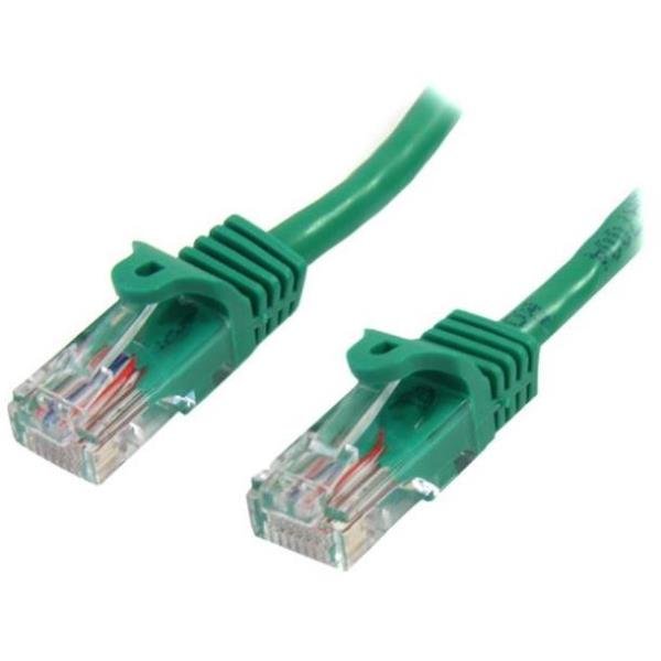 StarTech.com Cavo di rete CAT 5e - Cavo Patch Ethernet RJ45 UTP Verde da 2m antigroviglio - Cavo RJ45 M/M Cat 5e (45PAT2MGN) - Cavo patch - RJ-45 (M) a RJ-45 (M) - 2 m - UTP - CAT 5e - stampato, antiaggrovigliamento - verde
