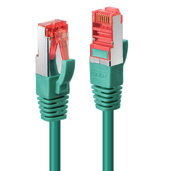 Lindy - Cavo patch - RJ-45 (M) a RJ-45 (M) - 5 m - SFTP, PiMF - CAT 6 - antiaggrovigliamento - verde