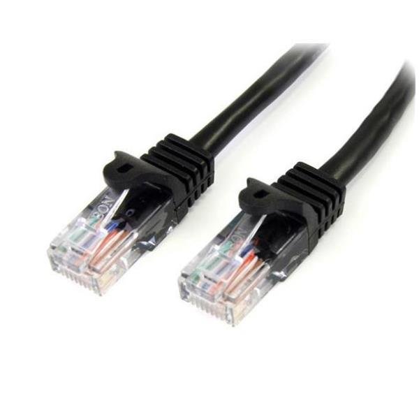 StarTech.com Cavo di Rete da 7m Nero Cat5e Ethernet RJ45 Antigroviglio - Cavo Patch Snagless - Cavo patch - RJ-45 (M) a RJ-45 (M) - 7 m - UTP - CAT 5e - antiaggrovigliamento - nero
