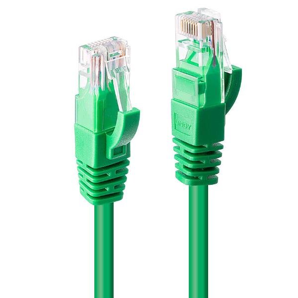 Lindy - Cavo patch - RJ-45 (M) a RJ-45 (M) - 50 cm - UTP - CAT 6 - stampato, antiaggrovigliamento, bloccato - verde