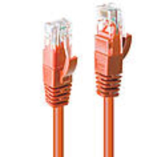 Lindy - Cavo patch - RJ-45 (M) a RJ-45 (M) - 50 cm - UTP - CAT 6 - stampato, antiaggrovigliamento, bloccato - arancione