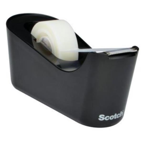 Dispenser da tavolo Magic C 18 - per nastri 33 m - 1 rotolo magic incuso - nero - Scotch