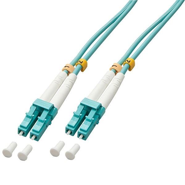 Lindy - Cavo patch - LC multi-mode (M) a LC multi-mode (M) - 2 m - fibra ottica - duplex - 50 / 125 micron - OM3 - senza alogeni