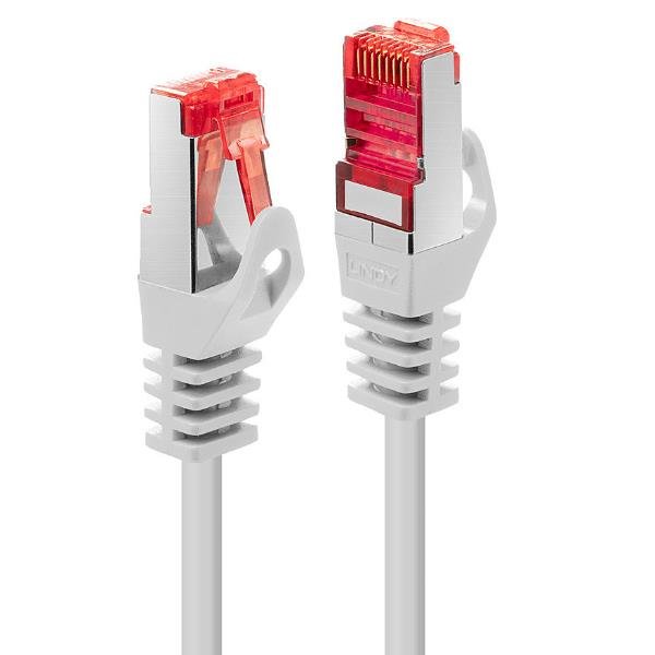Lindy Basic - Cavo patch - RJ-45 (M) a RJ-45 (M) - 7.5 m - SFTP, PiMF - CAT 6 - stampato, antiaggrovigliamento, bloccato - bianco