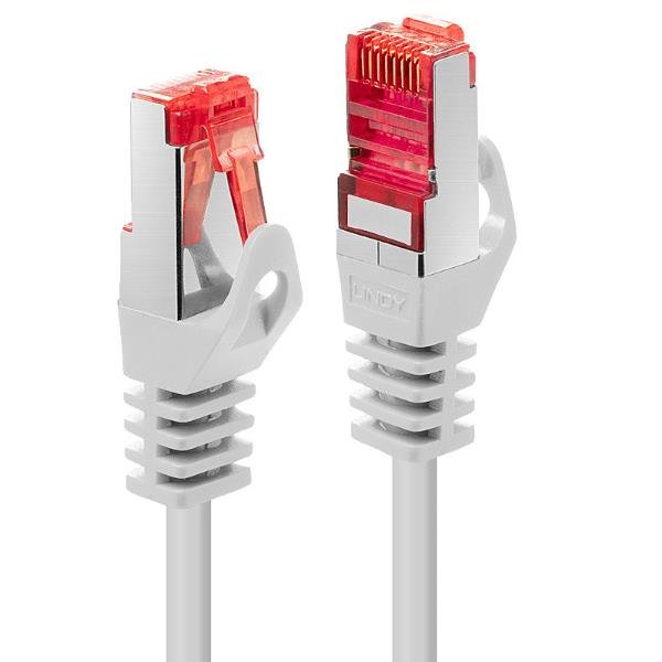 Lindy Basic - Cavo patch - RJ-45 (M) a RJ-45 (M) - 1.5 m - SFTP, PiMF - CAT 6 - stampato, antiaggrovigliamento, bloccato - bianco