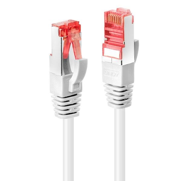 Lindy - Cavo patch - RJ-45 (M) a RJ-45 (M) - 1.5 m - SFTP, PiMF - CAT 6e - antiaggrovigliamento - bianco