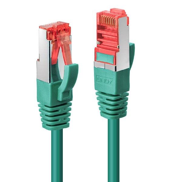 Lindy - Cavo patch - RJ-45 (M) a RJ-45 (M) - 2 m - SFTP, PiMF - CAT 6 - antiaggrovigliamento - verde