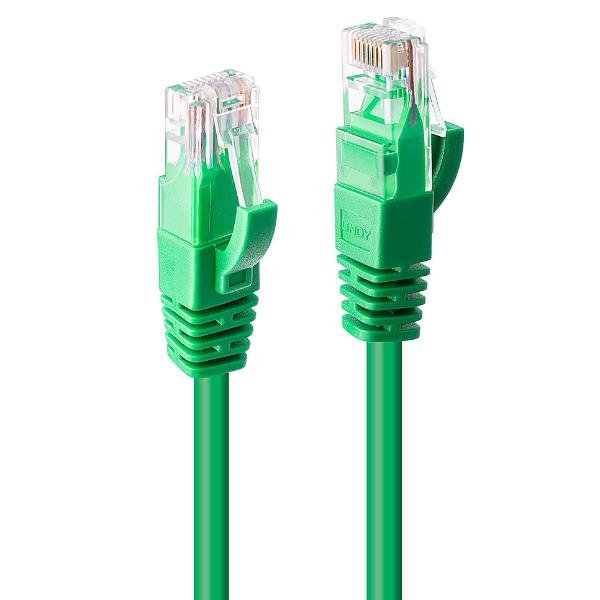 Lindy - Cavo patch - RJ-45 (M) a RJ-45 (M) - 5 m - UTP - CAT 6 - stampato, antiaggrovigliamento, bloccato - verde