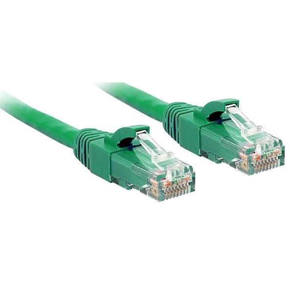 Lindy - Cavo patch - RJ-45 (M) a RJ-45 (M) - 1 m - UTP - CAT 6 - stampato, antiaggrovigliamento, bloccato - verde