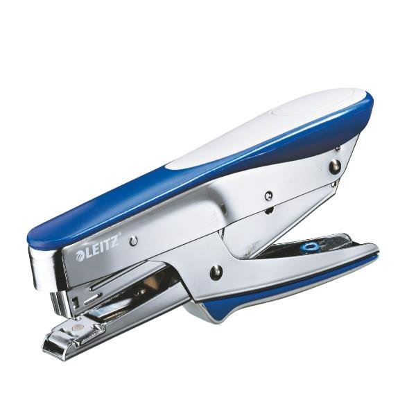 Leitz - Graffatrice - 15 fogli / 1.5 mm - No.10 - plastica, metallo - blu metallizzato