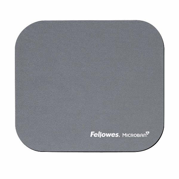 Fellowes Mouse Pad with Microban Protection - Tappetino per mouse - argento opaco