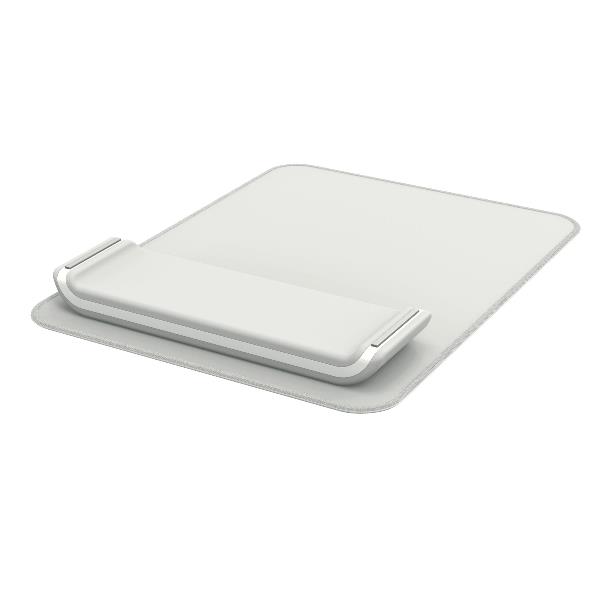 Tappetino per mouse a 2 altezze con poggiapolsi regolabile Leitz Ergo grigio chiaro - 200x24x260 mm - 65170085