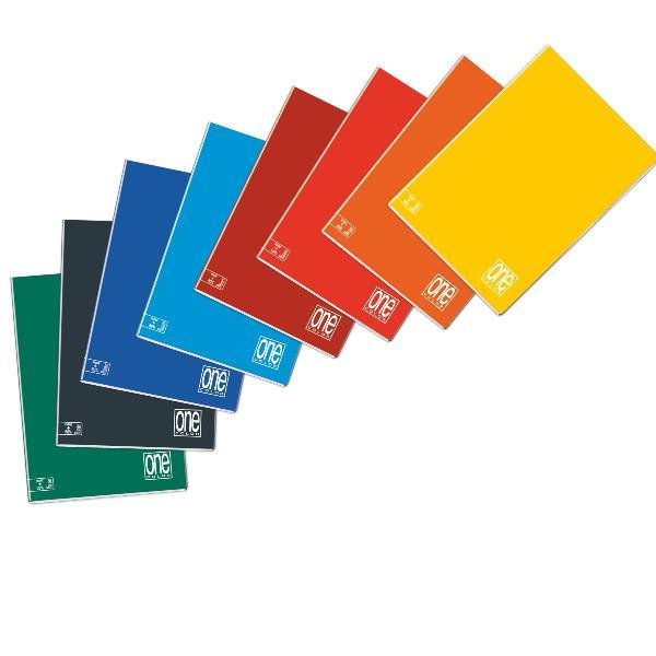 Blasetti One Color - Taccuino - A4 - 30 fogli / 60 pagine - quadretti - disponibile in colori assortiti