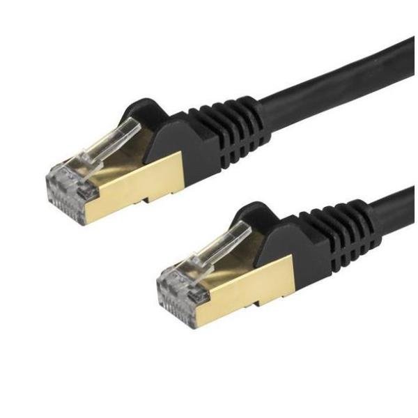 StarTech.com Cavo di Rete Ethernet Cat6a - Cavo Schermato STP da 3m - Cavo RJ45 Antigroviglio - Nero - Cavo patch - RJ-45 (M) a RJ-45 (M) - 3 m - STP - CAT 6a - antiaggrovigliamento - nero