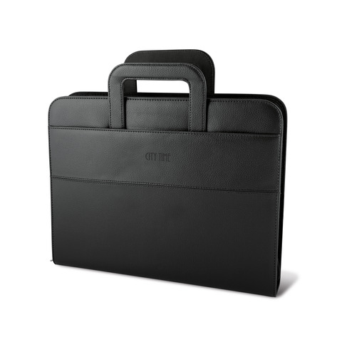 Portablocco - similpelle - c/anelli - nero - …