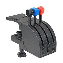 LOGITECH G SAITEK PRO LEVE ASSIALI PER QUADRANTE ACCELERATORE DI VOLO PROFESSIONALE 9 ?COMANDI PROGRAMMABILI 3 LEVE EXTRA BASE MONTAGGIO REGOLABILE 3 INTERRUTTORI A 2 VIE USB PC