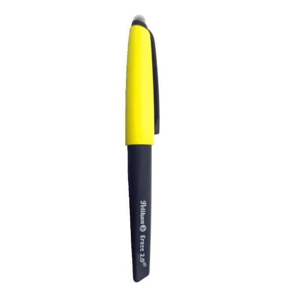 Pelikan Erase 2.0 - Penna a sfera - non permanente - nero - inchiostro gel - 0.7 mm - con gomma