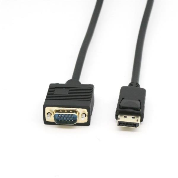 EQUIP CAVO ADATTATORE DA DISPLAYPORT A VGA MASCHIO-MASCHIO SUPPORTA RISOLUZIONE VIDEO FINO A 1920 x 1200 2 MT NERO