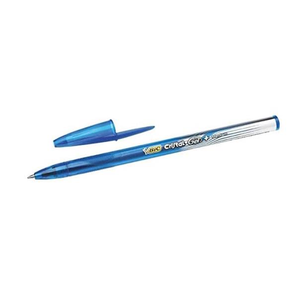 Penne a sfera con cappuccio Gelocity Stic - punta 0,5 mm - blu - Bic - scatola 30 pezzi