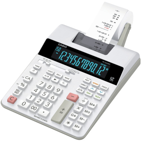 Calcolatrice scrivente FR-2650RC - 12 cifre - 31,3 x 19,5 x 6,47 cm - bianco - Casio