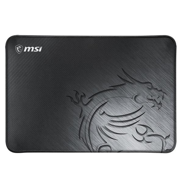 MSI AGILITY GD21 TAPPETINO PER MOUSE GAMING SUPERFICIE TESSILE A BASSO ATTRITO BORDI CUCITI MORBIDI BASE ANTISCIVOLO 320 x 220 x 3 mm NERO