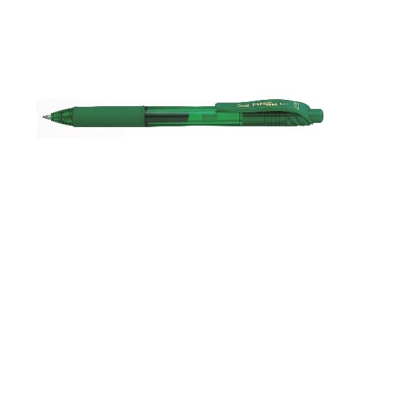 Pentel EnerGel X - Penna a sfera - verde - inchiostro gel - 0.7 mm - medio - retrattile