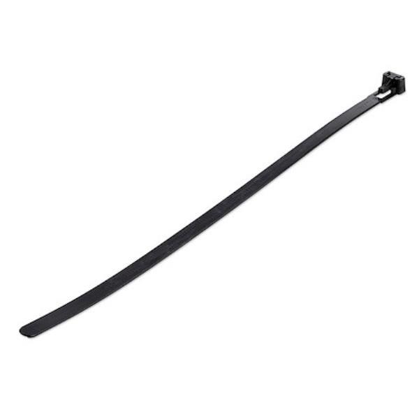 StarTech.com 100 Fascette fermacavo riutilizzabili da 25 cm - Fascette di nylon per interni/esterni, Omologati 94V-2/UL nero (CBMZTRB10BK) - Fascetta ferma-cavo - 25 cm - nero - Compatibile TAA (pacchetto di 100) - per P/N: MDBOXMNT