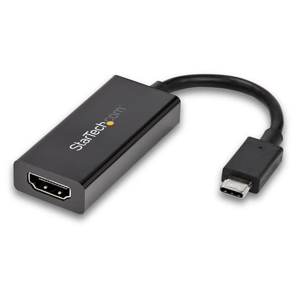 StarTech.com Adattatore USB-C a HDMI con HDR - 4K 60 Hz - Nero - Convertitore USB Tipo-C a HDMI - Adattatore video esterno - MegaChips MCDP2900 - USB-C - HDMI - nero - per P/N: ST121HD20FXA, TB4CDOCK