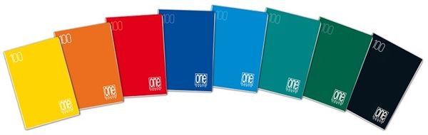 Blasetti One Color - Taccuino - graffettato - A5 - 19 fogli / 38 pagine - righe - disponibile in colori assortiti