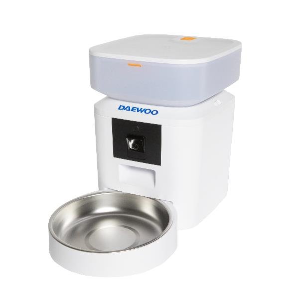 DAEWOO DISTRIBUTORE AUTOMATICO PER ALIMENTI DA 2 LT CON TELECAMERA E CIOTOLA GESTIBILE CON APP TUYA BIANCO