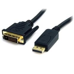 StarTech.com Cavo DisplayPort a DVI di 1,8 m - M/M (DP2DVI2MM6) - Cavo adattatore - DVI-D (M) a DisplayPort (M) - 1.8 m - nero