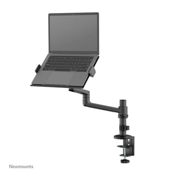 Neomounts DS20-425BL1 - Kit montaggio (braccio snodato) - video full-motion - per portatile - acciaio - nero - dimensione schermo: 11.6"-17.3" - montabile su desk