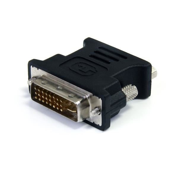 StarTech.com Adattatore Convertitore DVI a VGA - DVI-I Maschio a DB15 Femmina - Confezione da 10 pezzi / colore nero - Scheda VGA - HD-15 (VGA) (F) a DVI-I (M) - stampato, viti a serraggio manuale - nero (pacchetto di 10)