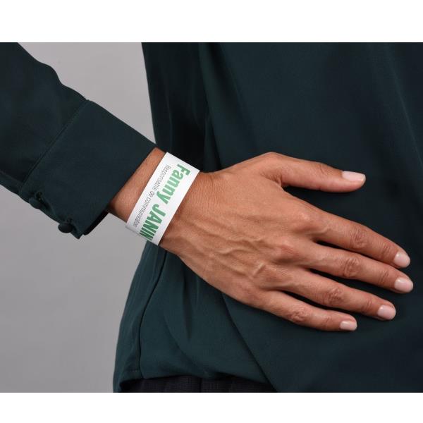 Braccialetti identificativi stampabili - 5 fogli - 10 et/fg - A4 - PE - bianco - Avery