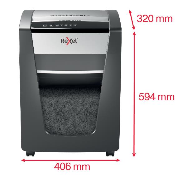 Distruggidocumenti Momentum X420 - a frammenti - 30L - Rexel