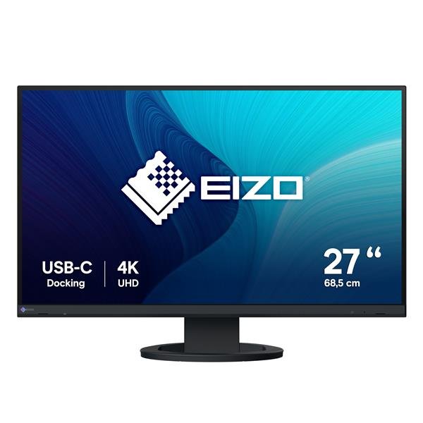 EIZO FlexScan EV2740S, 68,6 cm (27?), 3840 x 2160 Pixel, 4K Ultra HD, LCD, 6 ms, Nero