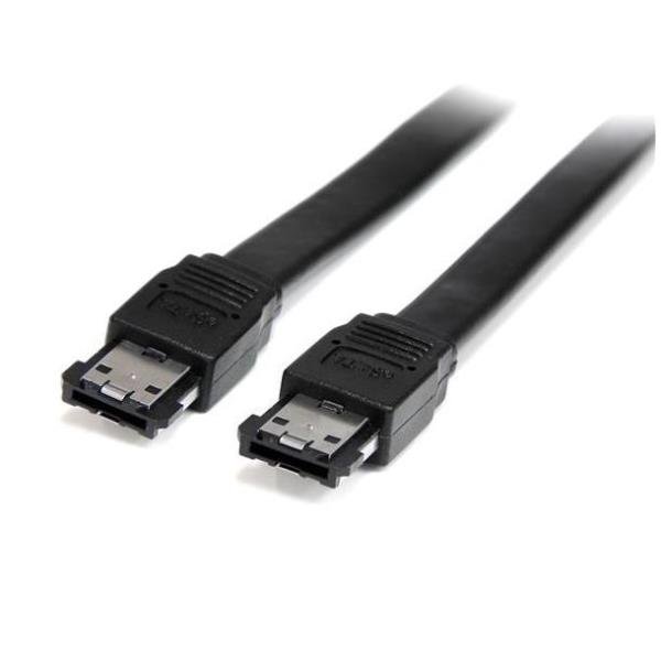 StarTech.com Cavo Schermato esterno eSATA da 1,8m - M/M - Cavo eSATA - Serial ATA 150 - eSATA (M) a eSATA (M) - 1.8 m - nero - per P/N: S351BMU33ET, S351BMU33ETG, SATDOCK5U3ER, SDOCKU313E, SDOCKU33EBV, SDOCKU33EF