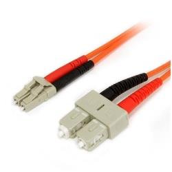 StarTech.com Cavo patch duplex in fibra multimodale 62,5/125 1 m LC/SC - LSZH (FIBLCSC1) - Cavo di rete - LC multi-mode (M) a SC multi-mode (M) - 1 m - fibra ottica - duplex - 62.5 / 125 micron