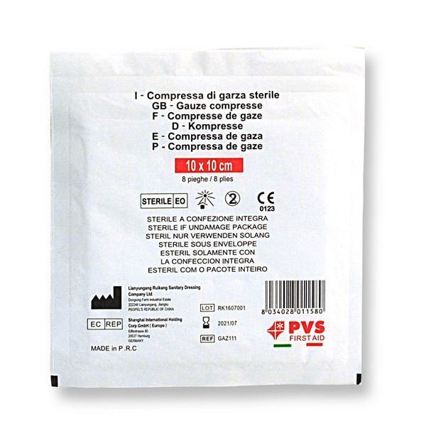 PHARMASHIELD COMPRESSA DI GARZA STERILE 10X10 CM BIANCO