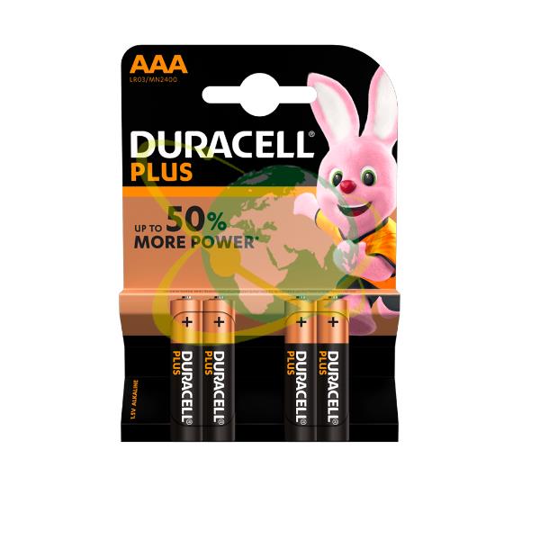 Pila MiniStilo AAA - Plus 100 - Duracell -  blister 12 pezzi