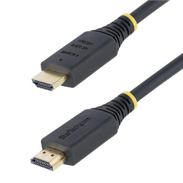 StarTech.com 3m (10ft) Premium Certified High Speed HDMI Cable, 4K60Hz - Alta velocità premium - cavo HDMI con Ethernet - HDMI maschio a HDMI maschio - 3 m - nero - supporta 4K 60 Hz, passivo
