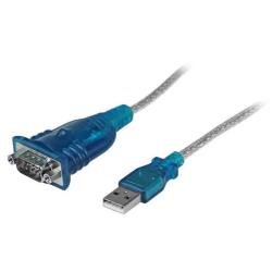 StarTech.com Cavo adattatore seriale USB a RS232 DB9 1 porta - M/M - Scheda seriale - USB 2.0 - RS-232