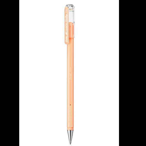 Pentel Hybrid Milky - Penna a sfera - arancione pastello - inchiostro gel - 0.8 mm
