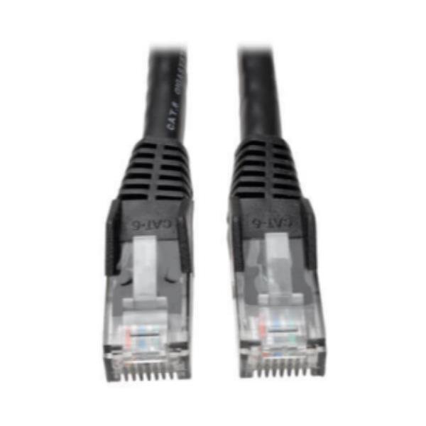 Tripp Lite 10ft Cat6 Gigabit Snagless Molded Patch Cable RJ45 M/M Black 10' - Cavo patch - RJ-45 (M) a RJ-45 (M) - 3.05 m - UTP - CAT 6 - stampato, antiaggrovigliamento, bloccato - nero