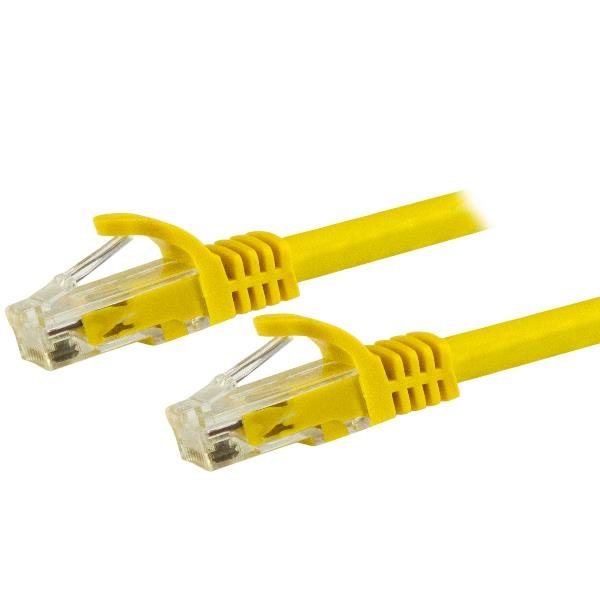 StarTech.com Cavo Ethernet CAT 6 UTP da 1.5 m - Cavo di rete Gigabit antigrovigio 24 AWG - Giallo (N6PATC150CMYL) - Cavo patch - RJ-45 (M) a RJ-45 (M) - 1.5 m - UTP - CAT 6 - antiaggrovigliamento - giallo