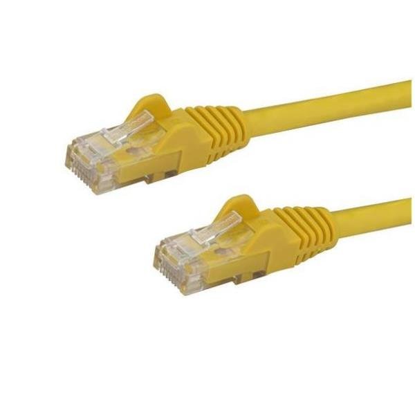 StarTech.com Cavo di Rete Giallo da 0,5m Cat6 UTP Ethernet Gigabit RJ45 Antigroviglio - 50cm - Cavo di rete - RJ-45 (M) a RJ-45 (M) - 50 cm - UTP - CAT 6 - antiaggrovigliamento, bloccato - giallo