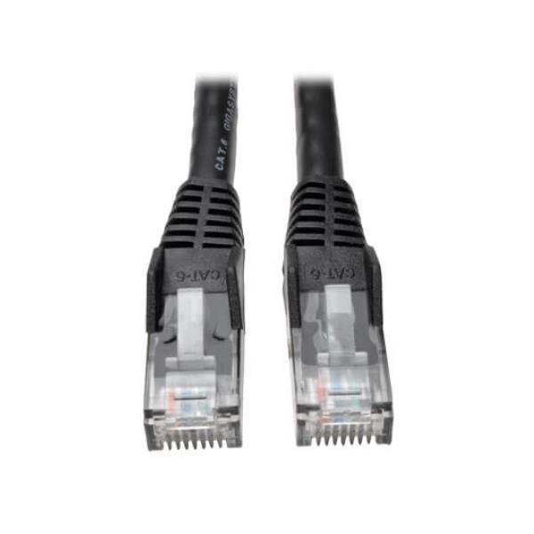 Tripp Lite 5ft Cat6 Gigabit Snagless Molded Patch Cable RJ45 M/M Black 5' - Cavo patch - RJ-45 (M) a RJ-45 (M) - 1.52 m - UTP - CAT 6 - stampato, antiaggrovigliamento, bloccato - nero