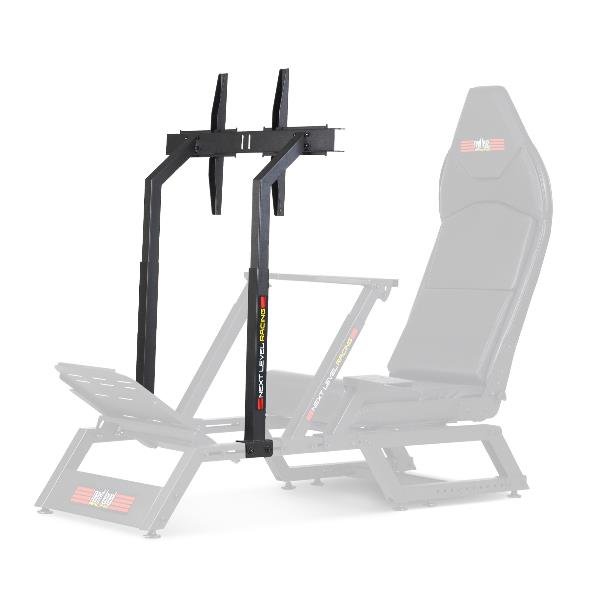 Next Level Racing Monitor Stand - Componente di montaggio (installazione display) - per 3 schermi LCD - dimensione schermo: 27"-65" - abitacolo