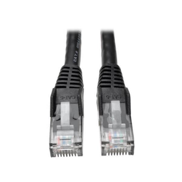 Tripp Lite 3ft Cat6 Gigabit Snagless Molded Patch Cable RJ45 M/M Black 3' - Cavo patch - RJ-45 (M) a RJ-45 (M) - 91.4 cm - UTP - CAT 6 - stampato, antiaggrovigliamento, bloccato - nero